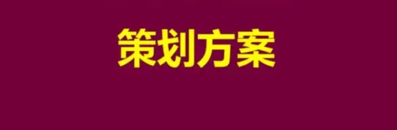 如何写一份高质量的活动策划方案(图1)