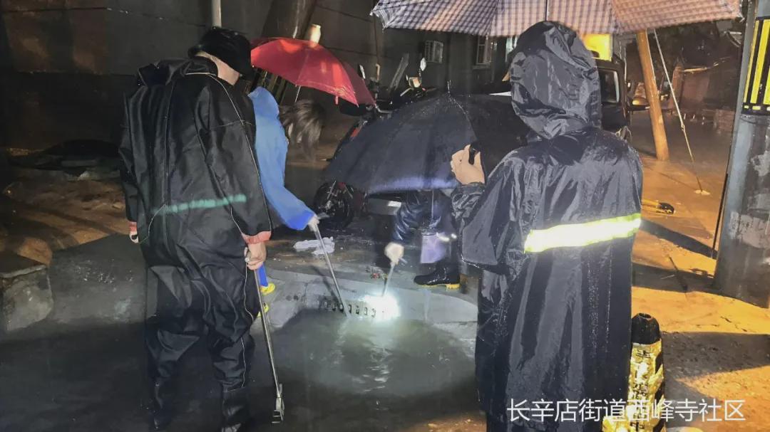 【社区动态】齐心协力排隐患 雨中巡查护安全——西峰寺社区开展防汛安全隐患排查工作(图1)