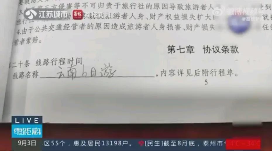 男子参加云南六日游，导游私增购物点致其十级伤残 法院判了(图1)