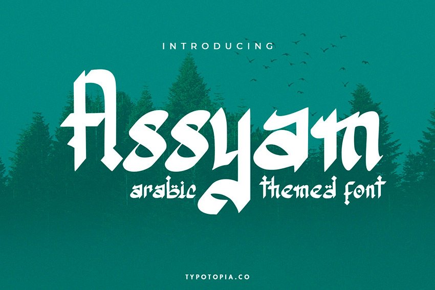 Assyam：阿拉伯笔触字体（OTF、TTF、WOFF）