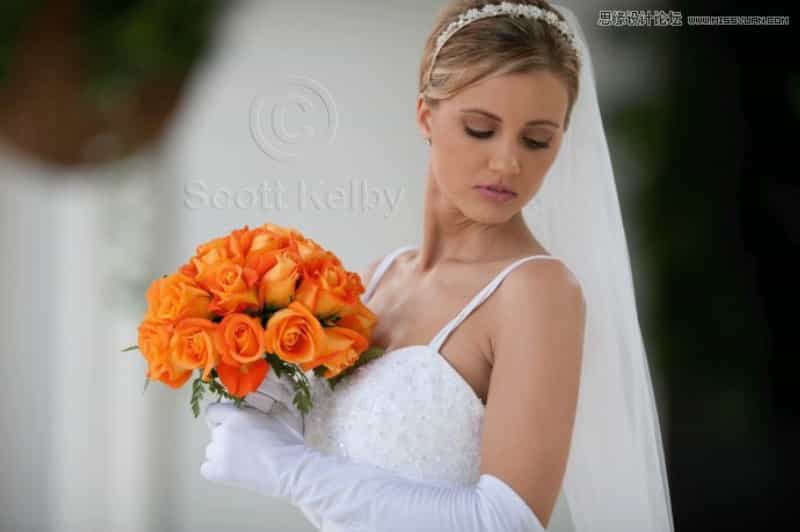 Photoshop给婚纱人像肤色精细修图