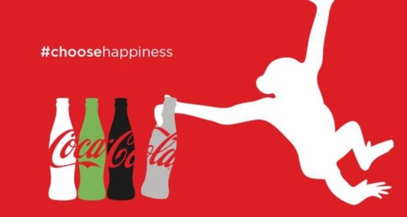 可口可乐的新商业发布'Choose Happiness'  活动